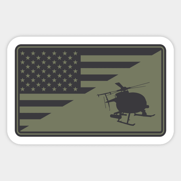 MH-6 Little Bird Sticker by Firemission45